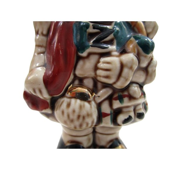 Vintage Scottsh Lass Girl In Kilt with Doll Salt Pepper Shaker Cork Stopper EUC - Picture 13 of 16